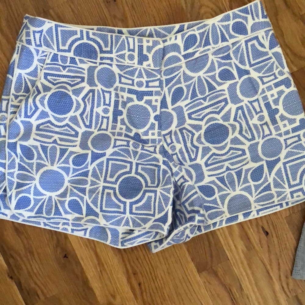 Preppy patterned shorts